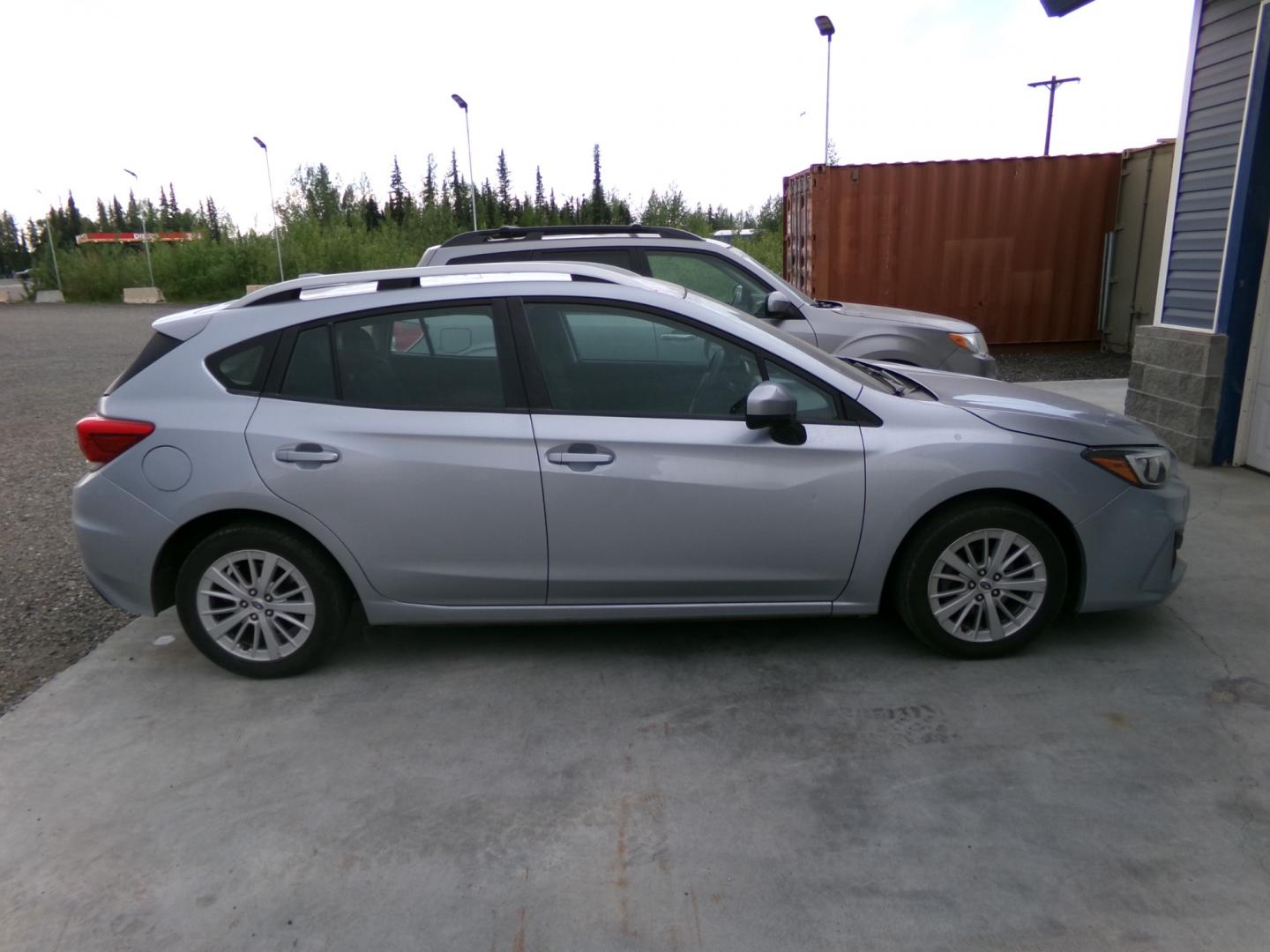 2017 Silver Subaru Impreza 2.0i Premium CVT 5-Door (4S3GTAB61H3) with an 2.0L H4 DOHC 16V engine, CVT transmission, located at 2630 Philips Field Rd., Fairbanks, AK, 99709, (907) 458-0593, 64.848068, -147.780609 - Photo#2